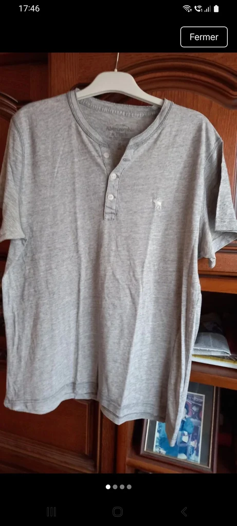Tee-shirt forme polo Abercrombie